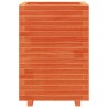 Jardinière cire marron 50x50x72,5 cm bois de pin massif 
