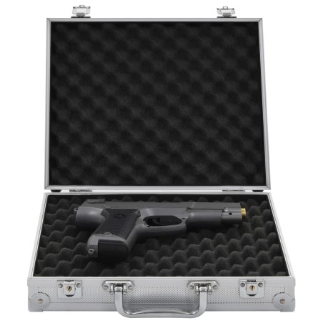 Mallette pour arme à feu Aluminium ABS Argenté 