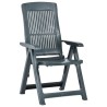 Chaises inclinables de jardin lot de 2 Plastique Vert 