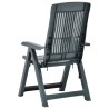 Chaises inclinables de jardin lot de 2 Plastique Vert 