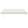 Auvent rétractable crème 3x2,5 m tissu et aluminium 