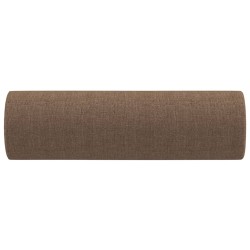 Coussins décoratifs lot de 2 Marron Ø15x50 cm Tissu 