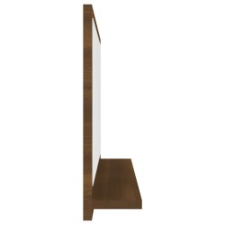 Miroir de bain Chêne marron 40x10,5x37 cm Bois d'ingénierie 