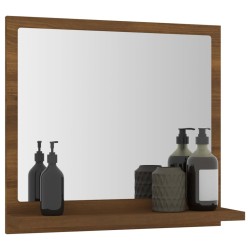 Miroir de bain Chêne marron 40x10,5x37 cm Bois d'ingénierie 