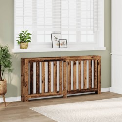 Cache-radiateur vieux bois 175x20x82 cm bois d'ingénierie 