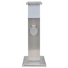 Pilier de prise de jardin avec lampe Acier inoxydable 