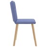Chaises à manger lot de 2 bleu jean tissu 