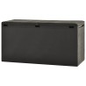 Boîte de rangement de jardin Anthracite 114x47x60 cm 