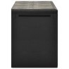Boîte de rangement de jardin Anthracite 114x47x60 cm 