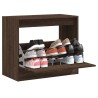 Armoire à chaussures chêne marron 80x42x69 cm bois ingénierie 