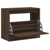 Armoire à chaussures chêne marron 80x42x69 cm bois ingénierie 