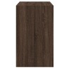 Armoire à chaussures chêne marron 80x42x69 cm bois ingénierie 
