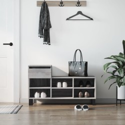 Armoire à chaussures Sonoma gris 102x36x60 cm Bois d'ingénierie 