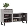 Armoire à chaussures Sonoma gris 102x36x60 cm Bois d'ingénierie 