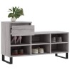 Armoire à chaussures Sonoma gris 102x36x60 cm Bois d'ingénierie 