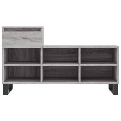 Armoire à chaussures Sonoma gris 102x36x60 cm Bois d'ingénierie 
