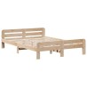 Cadre de lit sans matelas 150x200 cm bois de pin massif 