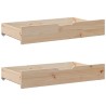 Cadre de lit sans matelas 150x200 cm bois de pin massif 