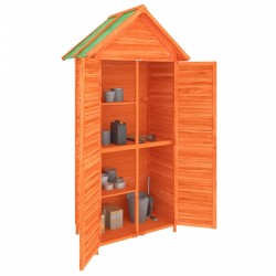 Abri à outils de jardin marron 89x52,5x175 cm bois massif pin 
