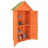 Abri à outils de jardin marron 89x52,5x175 cm bois massif pin 