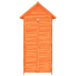 Abri à outils de jardin marron 89x52,5x175 cm bois massif pin 