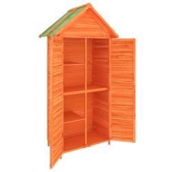 Abri à outils de jardin marron 89x52,5x175 cm bois massif pin 