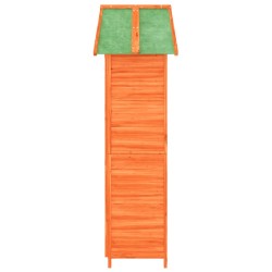 Abri à outils de jardin marron 89x52,5x175 cm bois massif pin 