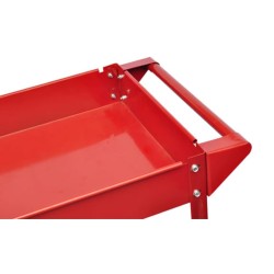 Chariots à outils pour atelier 2 pcs 100 kg 2 étagères 