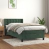 Sommier à lattes de lit et matelas Vert foncé 80x200 cm Velours 