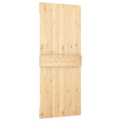 Porte coulissante et kit de quincaillerie 85x210 cm pin massif 
