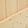 Porte coulissante et kit de quincaillerie 85x210 cm pin massif 