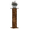 Supports pour plantes 2 pcs chêne fumé bois d'ingénierie 