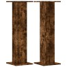 Supports pour plantes 2 pcs chêne fumé bois d'ingénierie 