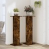 Supports pour plantes 2 pcs chêne fumé bois d'ingénierie 