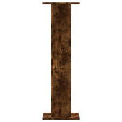 Supports pour plantes 2 pcs chêne fumé bois d'ingénierie 