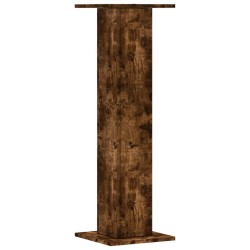 Supports pour plantes 2 pcs chêne fumé bois d'ingénierie 