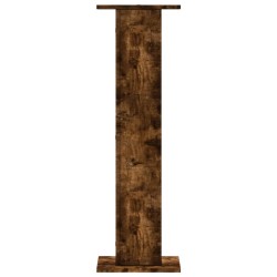 Supports pour plantes 2 pcs chêne fumé bois d'ingénierie 