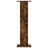 Supports pour plantes 2 pcs chêne fumé bois d'ingénierie 