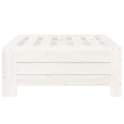 Couvercle de base de parasol blanc bois massif de pin 