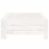Couvercle de base de parasol blanc bois massif de pin 