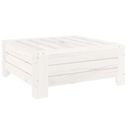 Couvercle de base de parasol blanc bois massif de pin 
