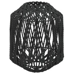 Abat-jour noir Ø23x28 cm fer et papier 