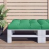 Coussin de palette vert 70x70x12 cm tissu 