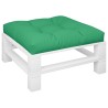Coussin de palette vert 70x70x12 cm tissu 