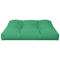Coussin de palette vert 70x70x12 cm tissu 