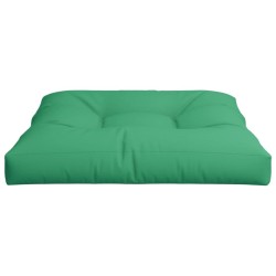 Coussin de palette vert 70x70x12 cm tissu 