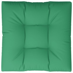 Coussin de palette vert 70x70x12 cm tissu 