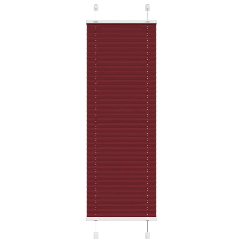 Store plissé rouge bordeaux 45x150 cm largeur du tissu 44,4 cm 