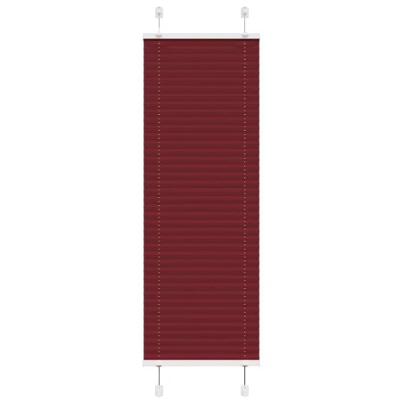 Store plissé rouge bordeaux 45x150 cm largeur du tissu 44,4 cm 