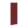 Store plissé rouge bordeaux 45x150 cm largeur du tissu 44,4 cm 